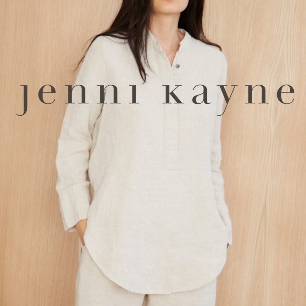 JENNI KAYNE 100% Linen Tunic. NWOT S